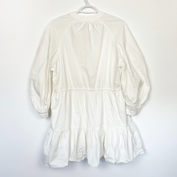 Astr The Label | Coastal Grandmother Ruched 3/4 Sleeve Shirtdress  Size Medium - Picture 5 of 8